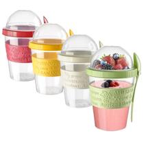 Copos de iogurte para parfait EYNEL Breakfast On The Go, 600 ml, pacote com 4