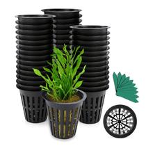 Copos de malha com fenda de jardim Net Pot GROWNEER de 2 polegadas (50 unidades) Copos de malha com fenda de jardim Net Pot GROWNEER de 2 polegadas (50 unidades)