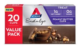Copos de manteiga de amendoim Atkins Endulge Low Carb 20 unidades