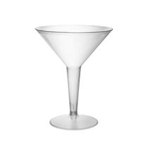 Copos de Martini Party Essentials de plástico 240 ml transparentes x20