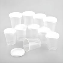 Copos De Medição De Medicina Plástica De 30ml Com Tampas E Escala 10 Unidades Para Fazer Joias De
