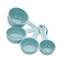 Copos de medição KitchenAid, conjunto de 4 cores Aqua Sky Copos de medição KitchenAid, conjunto de 4 cores Aqua Sky