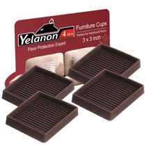 Copos de móveis Yelanon, protetores de piso antiderrapantes de borracha de 3 polegadas Copos de móveis Yelanon, protetores de piso antiderrapantes de borracha de 3 polegadas