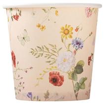 Copos de papel descartáveis Crisky 90mL pacote com 300 Vintage Floral
