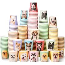 Copos de papel descartáveis Irenare 150 ml 500 unidades para festas para cães Copos de papel descartáveis Irenare 150 ml 500 unidades para festas para cães