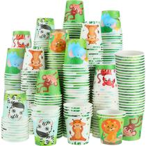 Copos de papel descartáveis Skyley 90ml para crianças, pacote com 600 animais Copos de papel descartáveis Skyley 90ml para crianças, pacote com 600 animais
