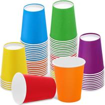 Copos de papel descartáveis URATOT, 9 onças, 60 peças, copos de festa Rainbow Copos de papel descartáveis URATOT, 9 onças, 60 peças, copos de festa Rainbow