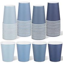 Copos de papel descartáveis URATOT 9 oz Gradient Blue (pacote com 60) Copos de papel descartáveis URATOT 9 oz Gradient Blue (pacote com 60)