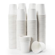 Copos de papel descartáveis Vumdua 300 unidades 180mL para quente e frio