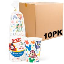 Copos de papel Glad para crianças Disney Mickey and Friends 250 ml 24 quilates Copos de papel Glad para crianças Disney Mickey and Friends 250 ml 24 quilates