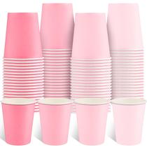 Copos de papel NatNarr 9 onças Pink Gradient, pacote com 100 unidades descartáveis