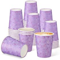 Copos de Papel para Festa Qinyoung 266 ml Raio Roxo 50 unidades