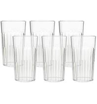 Copos de plástico Arrow Home Products 180 ml, conjunto de 6 transparentes