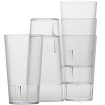 Copos de plástico Avant Grub 350 ml, sem BPA, transparentes, 6 unidades, restaurante