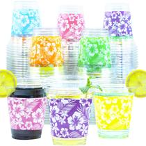Copos de plástico Decodinli Hawaiian 414ml Luau Party, pacote com 48 Copos de plástico Decodinli Hawaiian 414ml Luau Party, pacote com 48