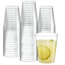 Copos de plástico descartáveis PLASTICPRO 240 mL (8 onças), pacote com 50 Copos de plástico descartáveis PLASTICPRO 240 mL (8 onças), pacote com 50