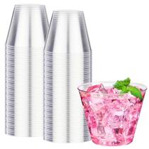Copos de plástico descartáveis RACETOP 270mL, pacote com 100 unidades, transparente Copos de plástico descartáveis RACETOP 270mL, pacote com 100 unidades, transparente
