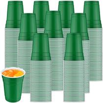 Copos de plástico descartáveis verdes Bokon 200 unidades de 480 ml Copos de plástico descartáveis verdes Bokon 200 unidades de 480 ml