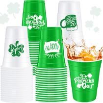 Copos de plástico Jingmore St Patrick's Day 16 onças (30 unidades)
