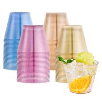 Copos de plástico JOLLY CHEF de 9 onças, pacote com 100 cores descartáveis Copos de plástico JOLLY CHEF de 9 onças, pacote com 100 cores descartáveis