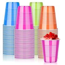 Copos de plástico KesaPlan 100PCS 530ml coloridos 4 cores Copos de plástico KesaPlan 100PCS 530ml coloridos 4 cores