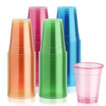 Copos de plástico Lilymicky 12 oz Neon Glowing, pacote com 100 Copos de plástico Lilymicky 12 oz Neon Glowing, pacote com 100