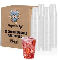 Copos de plástico Lilymicky, pacote de 1000 onças para festas e eventos