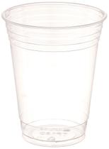 Copos de plástico para festas SOLO Cup Company, 16 onças, transparente, pacote com 100