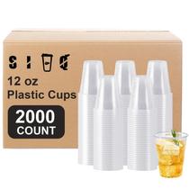 Copos de plástico SIUQ 12 onças (355 ml) Clear Pack 2000 para bebidas frias