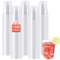 Copos de plástico SIUQ 1500, pacote 150 ml, descartáveis transparentes, 5 onças