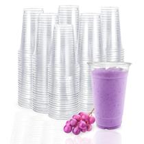 Copos de plástico TashiBox Clear Crystal 24 onças (710 ml), pacote com 100 Copos de plástico TashiBox Clear Crystal 24 onças (710 ml), pacote com 100