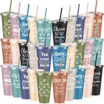 Copos de plástico Uiifan Inspirational 24 oz (700 ml) 30 unidades