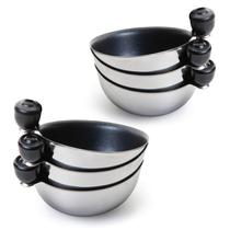 Copos de reposição Egg Poacher Eggssentials em aço inoxidável Copos de reposição Egg Poacher Eggssentials em aço inoxidável