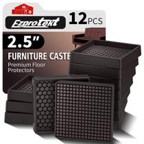 Copos de rodízio para móveis Ezprotekt 6,5 cm, antiderrapantes, 12 unidades Copos de rodízio para móveis Ezprotekt 6,5 cm, antiderrapantes, 12 unidades