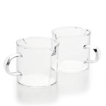 Copos de Shot BCNMViku Espresso Parts Double Spouts, 120 ml, pacote com 2 Copos de Shot BCNMViku Espresso Parts Double Spouts, 120 ml, pacote com 2