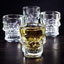 Copos de Shot Caveira Crystal Head - kit com 4 copos Copos de Shot Caveira Crystal Head - kit com 4 copos