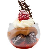 Copos de sobremesa CMJJ 3 onças Sphere Mini Parfait Clear Plastic x48