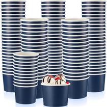 Copos de sobremesa descartáveis Didaey, taças de sorvete de papel de 8 onças x100