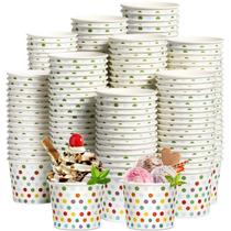 Copos de sorvete Eccliy, pacote 200, taças de sundae descartáveis de 150 ml Copos de sorvete Eccliy, pacote 200, taças de sundae descartáveis de 150 ml