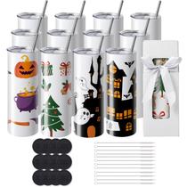 Copos de sublimação VEVOR 20 onças Skinny Straight x12 de aço inoxidável Copos de sublimação VEVOR 20 onças Skinny Straight x12 de aço inoxidável