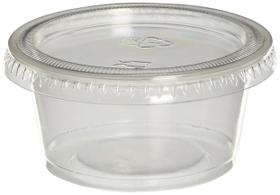 Copos de suflê Jello Shot Polar Ice 60 ml com tampas, pacote com 40