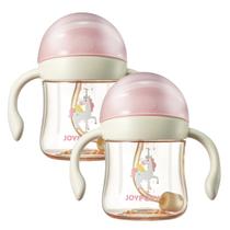 Copos de Treinamento Joypony 180ml Kit com 2 Canudos Antivazamento Rosa Copos de Treinamento Joypony 180ml Kit com 2 Canudos Antivazamento Rosa