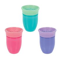 Copos de Treinamento Nuby Wonder para Bebês 210 ml Kit com 3 Antivazamento Copos de Treinamento Nuby Wonder para Bebês 210 ml Kit com 3 Antivazamento