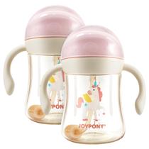 Copos de Treinamento para Crianças 1-3 anos, Copo com Canudo Pesado à Prova de Vazamentos com Alça para Bebês a partir de 6 Meses, Kit com 2 Unidades, Total de 4 Canudos de Silicone, PPSU, Livre de BPA, 270 ml (Rosa) Copos de Treinamento para Crianças 1-3 anos, Copo com Canudo Pesado à Prova de Vazamentos com Alça para Bebês a partir de 6 Meses, Kit com 2 Unidades, Total de 4 Canudos de Silicone, PPSU, Livre de BPA, 270 ml (Rosa)