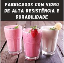 Copos De Vidro 350ml Resistentes KIT 3 Unidades Bar Restaurante Buffet Água Suco Vitamina
