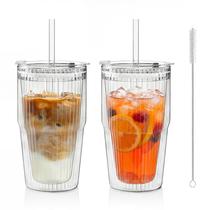 Copos de Vidro KEMORELA 470 ml Parede Dupla 2 Peças