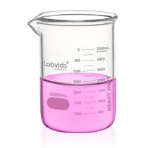 Copos de vidro Labvida LVAC016 4000 mL (135,3 onças) Boro 3.3