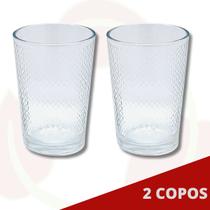 Copos de Vidro Resistentes 200ML Transparente - 2Un