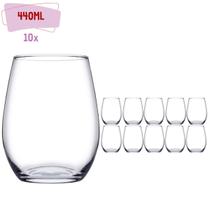 Copos De Vidro Transparente Redondo Pasabahçe 440ml 10 Unida Copos De Vidro Transparente Redondo Pasabahçe 440ml 10 Unida