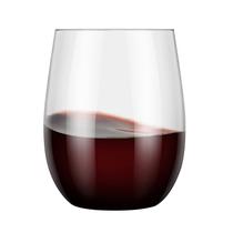 Copos de vinho Dannke 48 de plástico sem haste 350ml transparentes descartáveis